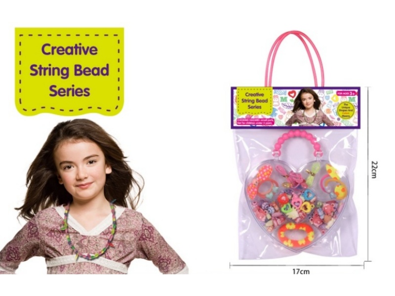 Heart-Shaped Bead Box, Cartoon Bead Set