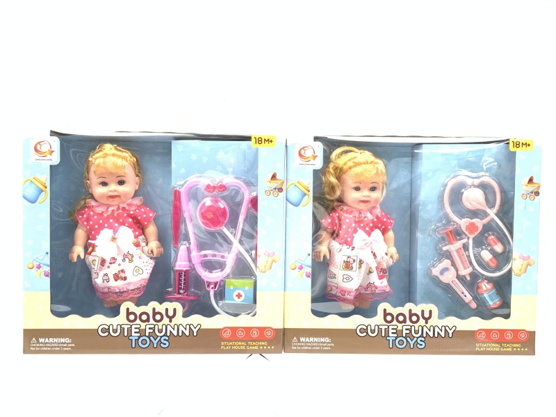 Two Sets Of 10-Inch Plush Toys And Medical Devices Are Mixed Together