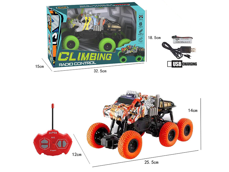 1:16 4CH Remote Control Crocodile 6-Wheel Climbing Off-Road Vehicle