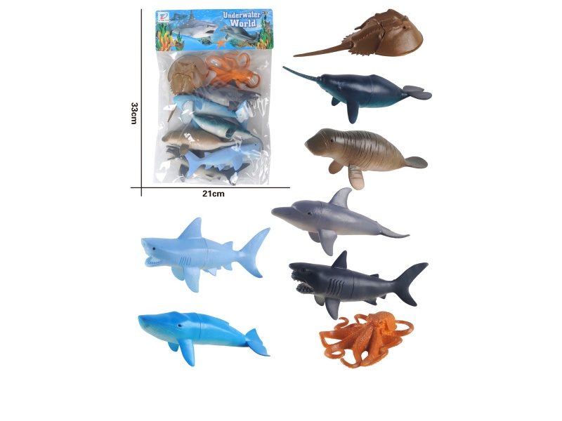 Pvc Simulates Ocean 8Pcs
