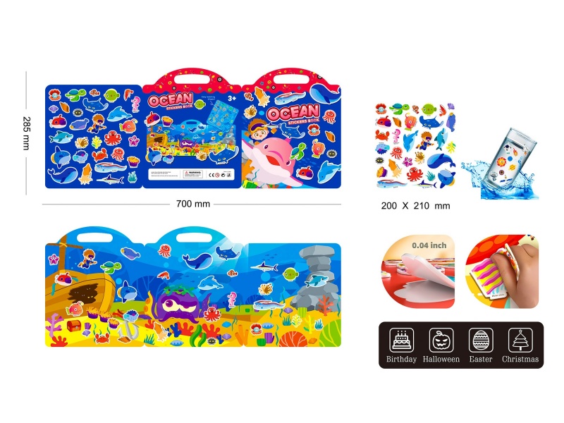 Jelly Sticker Book(Sea World)