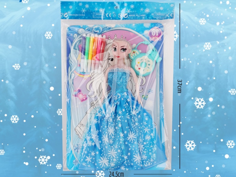 Graffiti Ice And Snow Opp Bag 11.5-Inch Articulated Doll