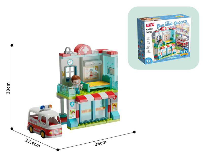 Hospital Building Blocks 76pcs