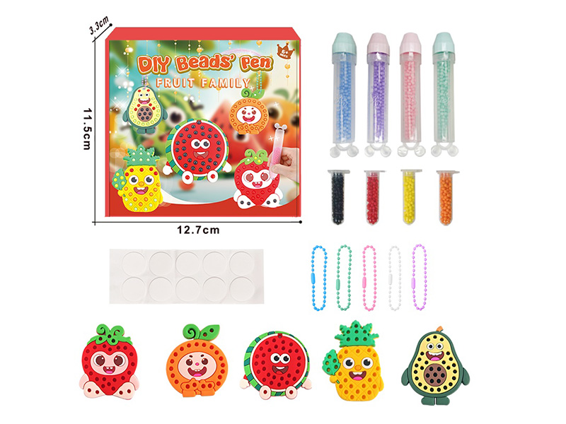 DIY Beads Pen Set - Fruit Family
