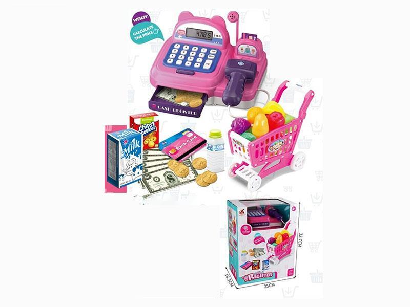 The Cash Register Is Equipped With A Microphone, A Card Reader Function And A Trolley