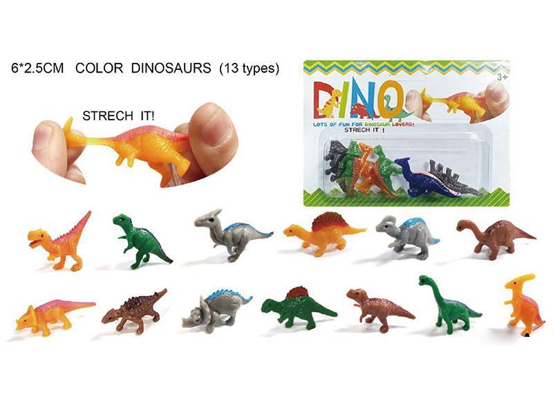 Color Dinosaurs 6pcs