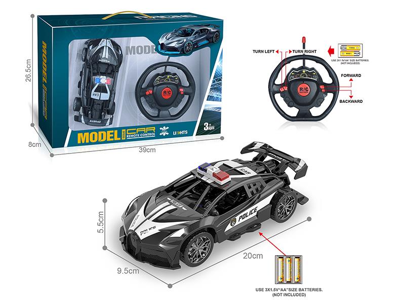 27MHz 1:18 4-Channel Remote Control Bugatti Police Car(Not Including Batteries)