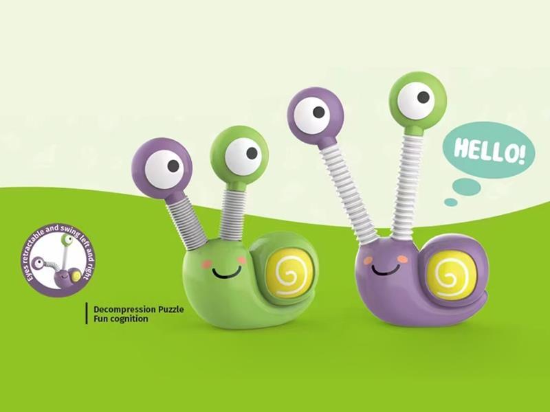 Decompression Toy Snail Telescopic Tube With Light