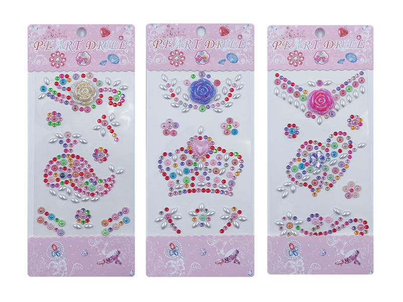 Eyes Face Gems Crystal Stickers