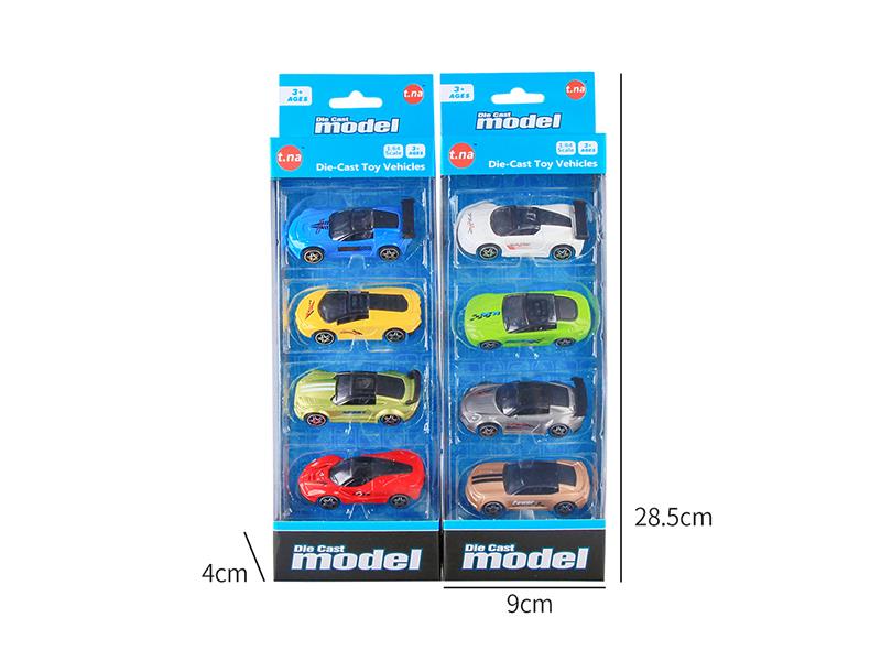 4 Slide Alloy Racing Cars