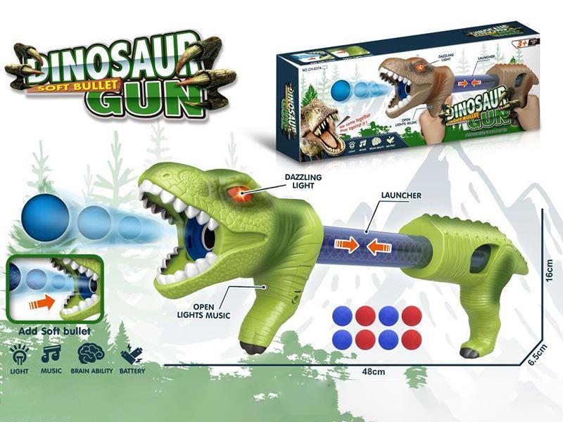 Dinosaur Soft Bullet Gun With Light And Music