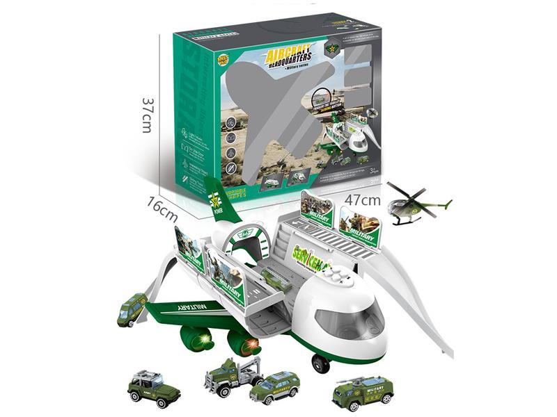 Military Aircraft Storage Parking Lot With Light And Music