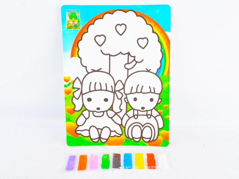 Children Sand Painting