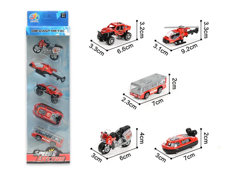 Slide Zinc Alloy Fire Engines