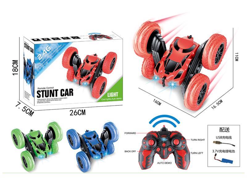 2.4G R/C Double Sided Tumbling Stunt Car With Light