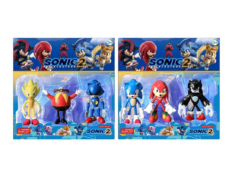 5-6-Inch New Sonic 3-PCS Set, 2 Models