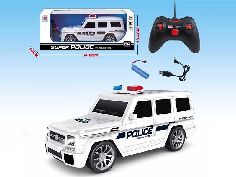 1:14 4-Channel Remote Control Benz Police Car