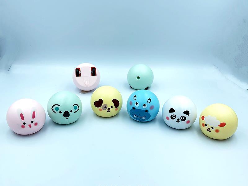 Pull Back Tumbler Ball Car Q Cute Animal Series 1