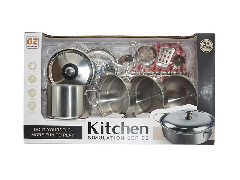 Stainless Steel Tableware Toys With Glove