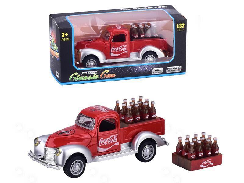 1:32 Alloy Pull Back Ford Pickup Truck + Beverage Bottle(Can Open Two Doors)