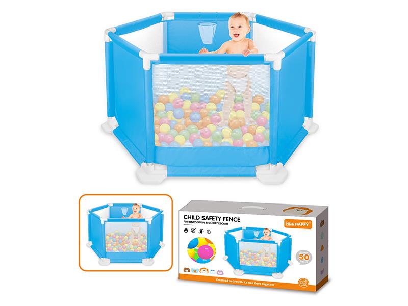 136cm Child Safety Fence With 50 Ocean Balls