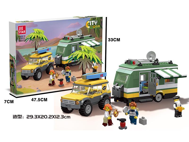 Rural Travel Small Building Blocks 570pcs