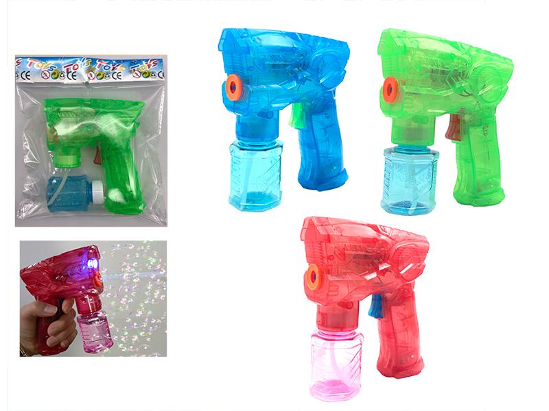 Electric Transparent Space Bubble Gun With Lights