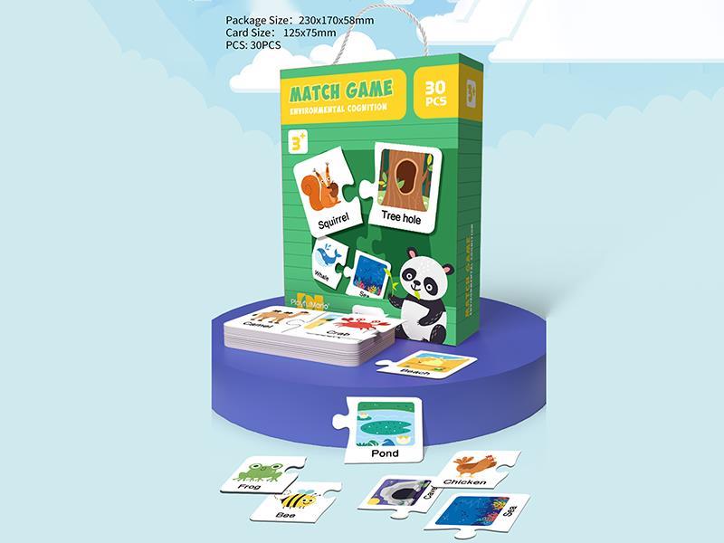 Environmental Cognition Cards Match Game 30pcs