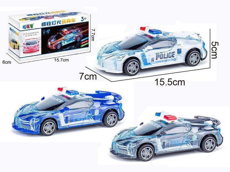 Friction Bugatti Police Car With Light And Music