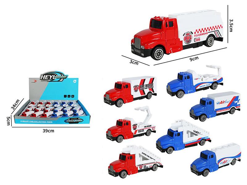 Alloy Free Wheel Cars 24pcs