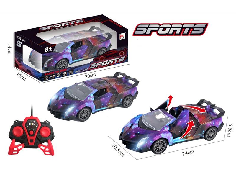 27Mhz 5-Channel Remote Control One Key Door Opening Simulation Car(Not Including Batteries)