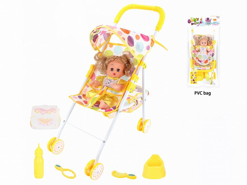 Iron Baby Stroller Toy + 12