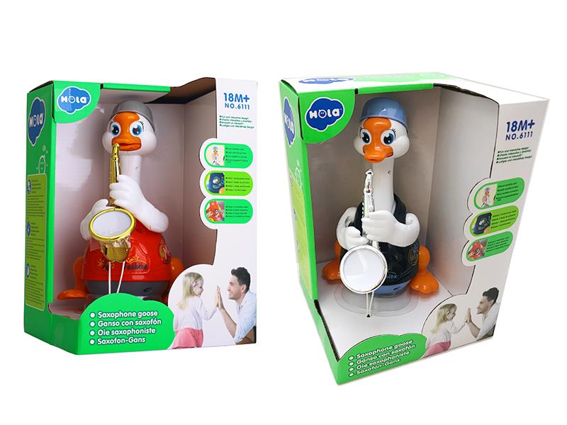 B/O Go And Bump Saxophone Goose (Light/Music /2 Color Mix/Electric/Touch)