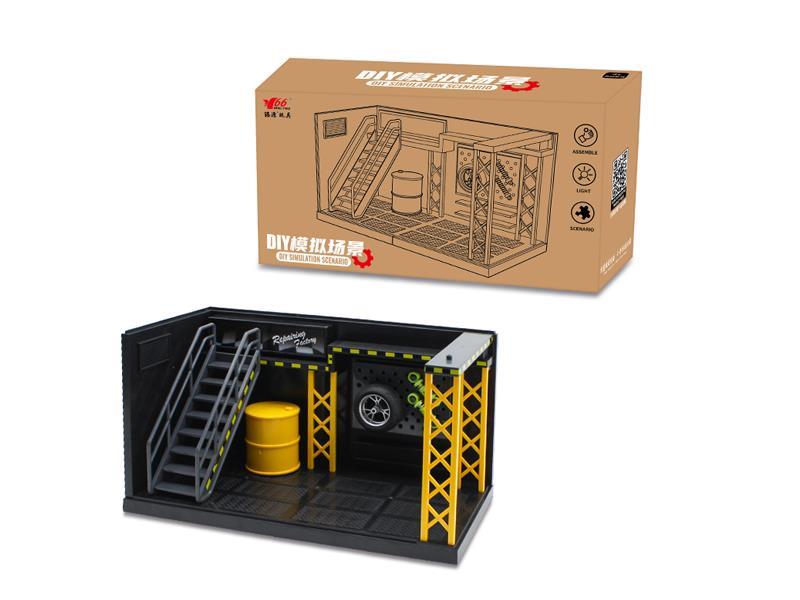 DIY Repair Shop With Lights