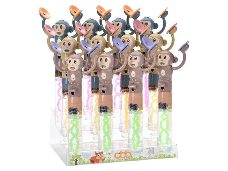 Monkey Hand Clapper Bubble Stick 12pcs/Box