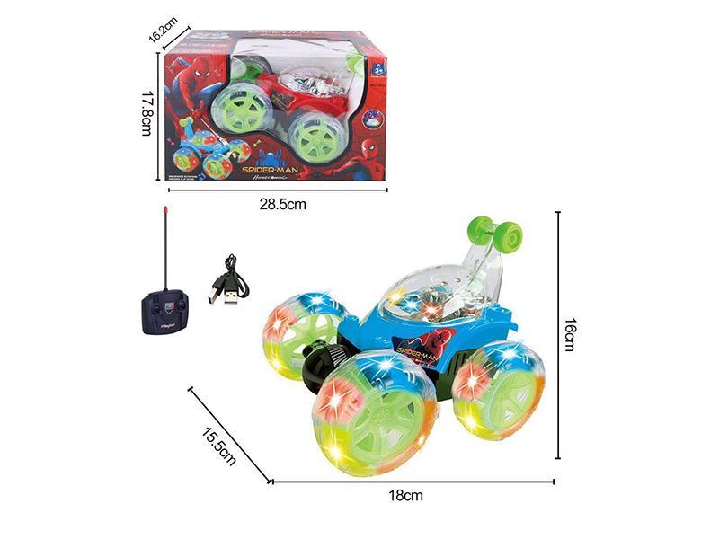 Remote Control Spider-Man Stunt Car