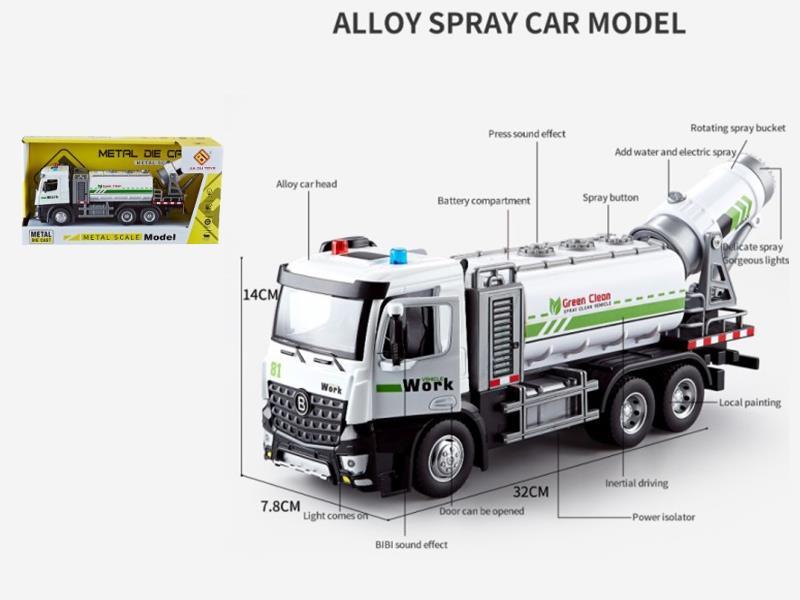 Multifunctional Alloy Friction Anti-Epidemic Spray Car