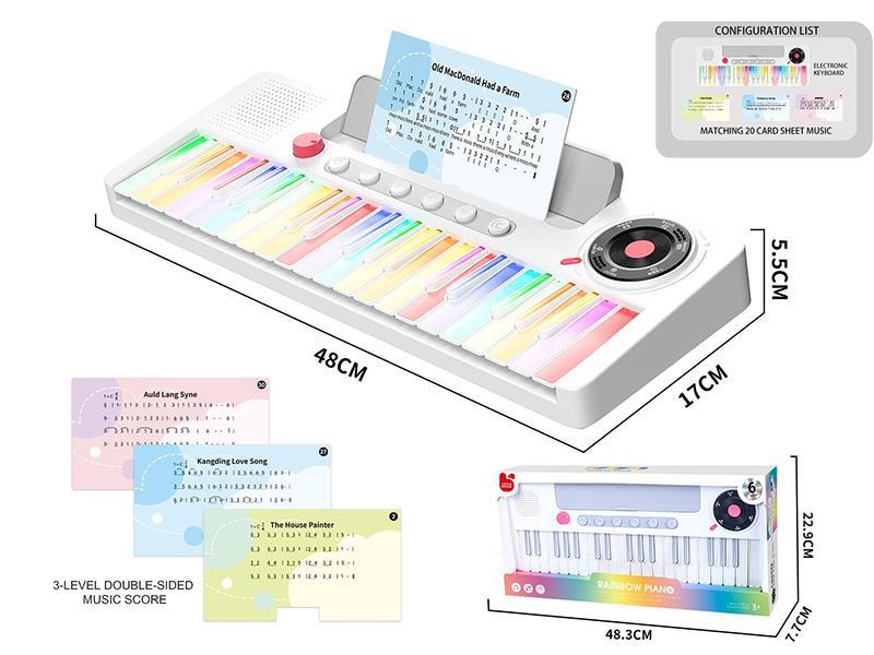 37 Keys Rainbow Electronic Piano