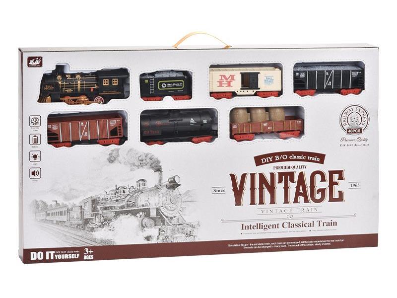 Retro Rail Train(Light + Sound)