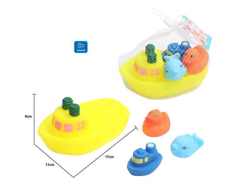 Cute Animals Kids Bath Toy Set