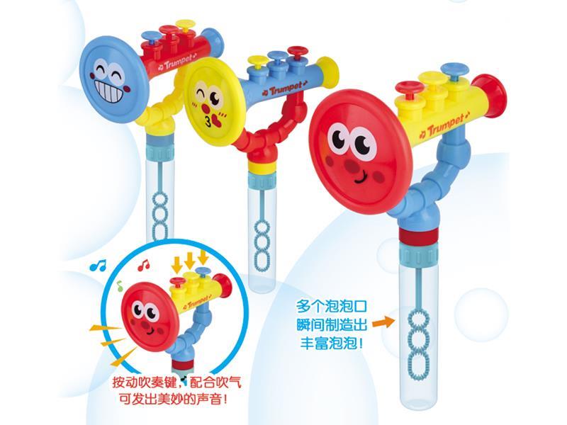 Smiling Face Trumpet Bubble Sticks 12pcs