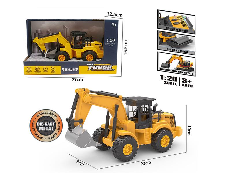 Friction Alloy 4-Wheel Excavator