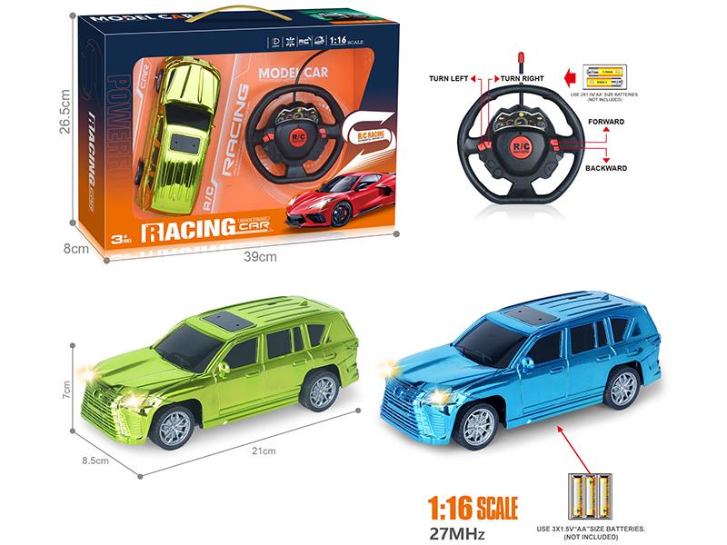 27Mhz 1:16 4-Channel Remote Control Lexus Electroplating Simulation Car With Headlights(Not Included Batteries)