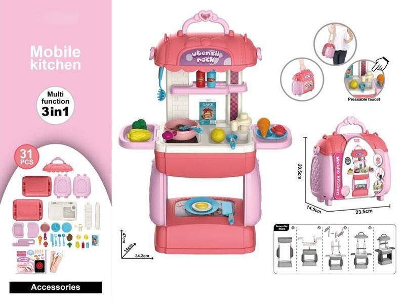 Mobile Kitchen Toy Messenger Bag