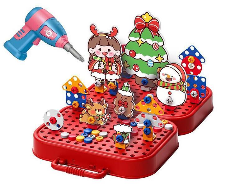 DIY Christmas Screw Puzzle Box