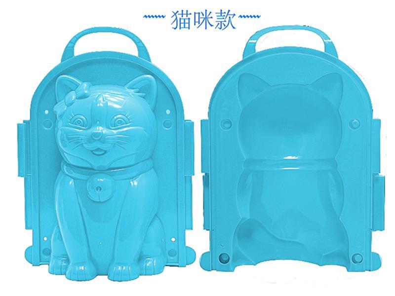 Cartoon Cat 3D Snow Mold