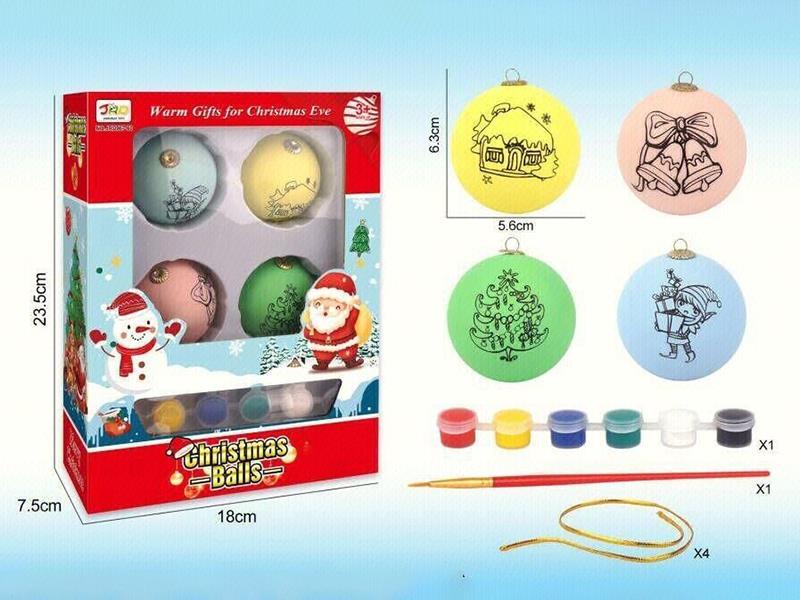 DIY Painting Christmas Balls