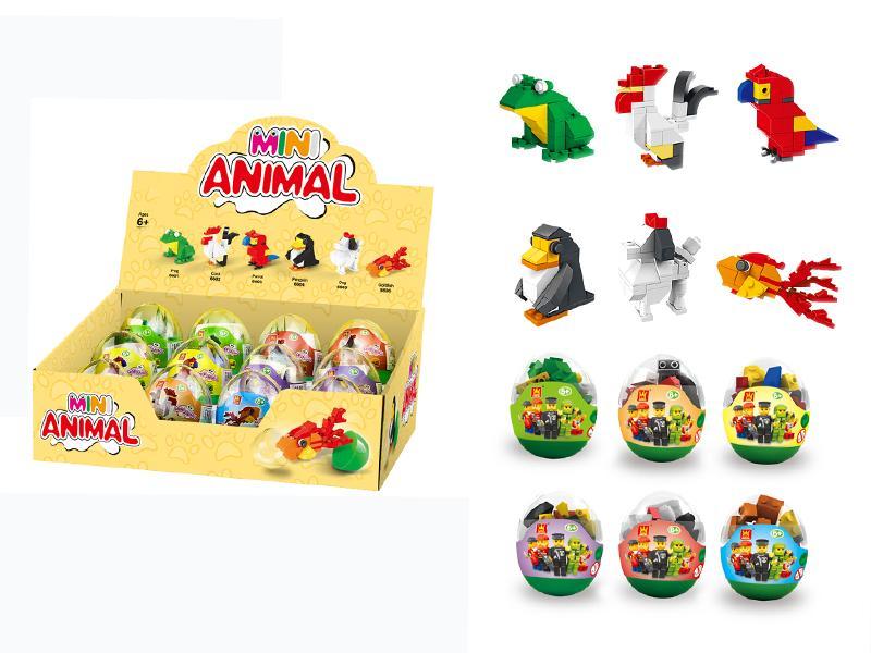 CAPSULE MINI TRASPORTATION BUILDING BLOCK（12PCS）