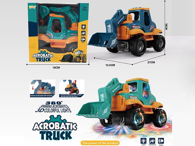 B/O Stunt Bulldozer With Light And Music