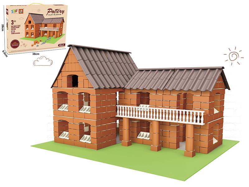 Little Bricklayer Series Clay Building Blocks - Western-Style Building  (477PCS)